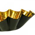 Floristik24 Telysholder julepynt stekepanne sort gull Ø10cm