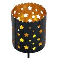 Lysholder adventskrans for å stikke sort gull Ø6cm 4stk | Floristik24.no