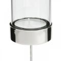 Floristik24 Lysholder for plugging av metall/glass Ø5cm H14cm 4stk