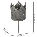 Telysholdere med pigg, husformede holdere for kuppellys, 6 cm, 2 stk. | Floristik24.no