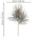 Kunstig furukvist med kongler, vinterlig, 40 cm | Floristik24.no