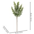 Kunstig snødekt furukvist til blomsteroppsatser og adventsdekorasjoner, 40 cm, 3 stk. | Floristik24.no