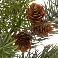 Kunstig julegren, dekorativ gren med kongler | Floristik24.no