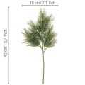 Kunstig furukvist til vinterdekorasjoner, 40 cm, 4 stk. | Floristik24.no