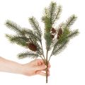 Kunstig grangren med kongledekorasjon, 41 cm | Floristik24.no
