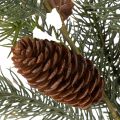 Kunstig grangren med kongledekorasjon, 41 cm | Floristik24.no