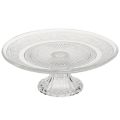 Floristik24 Klassisk kakefat i glass til fots - Elegant for hver feiring Ø 20cm