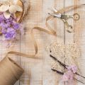 Krøllebånd i naturfiber, gavebånd 10 mm, 100 m | Floristik24.no