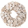 Floristik24 Krans med lotusblomst, naturlig dekorasjon, tørkede blomster, 35 cm