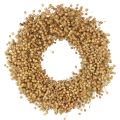 Floristik24 Boho dekorativ krans, dekorativ krans av lin, naturlig krans, tørr, Ø28 cm