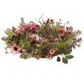 Floristik24 Blomsterkrans med tusenfryd og bær gammelrosa Ø30cm
