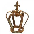 Floristik24 Vintage dekorativ krone patina metalldekor Ø20cm H28cm