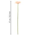 Kunstige Gerberablomster Aprikos 47cm 6 stk | Floristik24.no