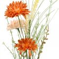 Floristik24 Kunstige engblomster Oransje kunstige blomster på Pick sommerdekorasjonen