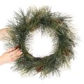 Kunstig furukvistkrans med kongler 60 cm | Floristik24.no