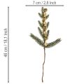 Kunstig grangren med gullfargede mini julekuler, 46 cm, 2 stk. | Floristik24.no