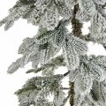 Floristik24 Kunstig juletre slim snødd vinterpynt H180cm