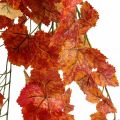 Floristik24 Kunstige vinblader rød oransje hengende grener L95cm