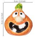 Dekorativ gresskarfigur som morsom høstdekorasjon, 6 cm, 2 stk. | Floristik24.no