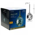Floristik24 LED-kule innvendig Ø20cm tonet 40L varmhvit timer