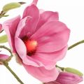 Floristik24 Kunstig blomst magnolia gren, magnolia rosa rosa 92cm
