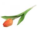 Floristik24 Kunstig blomst Tulipan Orange Real Touch vårblomst H21cm