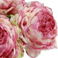 Floristik24 Kunstige Blomster Dekorasjon Kunstige Peoner Rosa Antikk 27cm 7stk