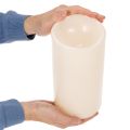 Stor LED-lys for batteridrift med timer, varmhvit, utendørs, 25 cm | Floristik24.no