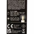 LED-konisk stearinlys i hvitt