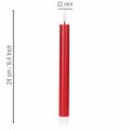 LED-konisk lys, rødt med varmt hvitt lys, 24 cm, 2 stk. | Floristik24.no