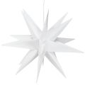 Floristik24 LED star 3D hvit timer batteri utvendig Ø30cm H74cm