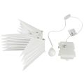 LED star 3D hvit timer batteri utvendig Ø30cm H74cm | Floristik24.no