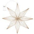 LED-dekorasjonsstjerne av ståltråd for oppheng, for innendørs bruk, batteridrevet, 51 cm | Floristik24.no