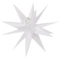 Floristik24 Dekorativ LED-stjerne, varmhvit, utendørs, med timer, 40 cm