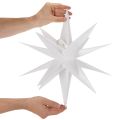 Dekorativ LED-stjerne, varmhvit, utendørs, med timer, 40 cm | Floristik24.no