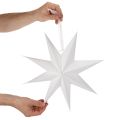 LED-hengestjerne med timer, varmhvit, utendørs, 38 cm | Floristik24.no