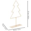 Juletre-silhuett med 60 varmhvite LED-lys for innendørs borddekorasjon, 37 cm | Floristik24.no