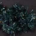 Julekrans med glitter og 60 LED-lys og timer, utendørs, 3 m | Floristik24.no