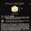 LED-telys, varmhvit, flimrende