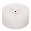 Floristik24 LED XL telys hvit ekte voks med timer varm hvit 6 cm 2 stk