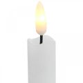 Floristik24 LED lys voks bordlys varm hvit for batteri Ø2cm 24cm 2stk