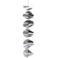 Floristik24 Tinsel spiral krans 1,5m sølv