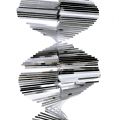 Floristik24 Tinsel spiral krans 1,5m sølv