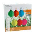 Lampion LED med solcelle 20cm oransje | Floristik24.no