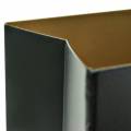Floristik24 Lanternejulhus kantet svart, gullmetall 20,5 × 10cm H26cm