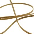 Floristik24 Skinntråd matt lysebrun 3mm 10m