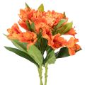 Floristik24 Kunstig Alstroemeria oransje blomst, kunstig bukettdekorasjon, 75 cm, 3 stk.