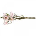 Floristik24 Kunstige magnoliakvister Rosa kunstige blomster H40cm 4stk i haug