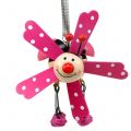 Floristik24 Wind Chime Ladybug Tre Rosa 12cm