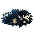 Floristik24 Maritim dekorativ krans med skjell blå naturfarger Ø27cm